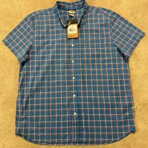 NEW $70 The North Face Men's Short Sleeve Plaid Button Down Short Sleeve Shirt